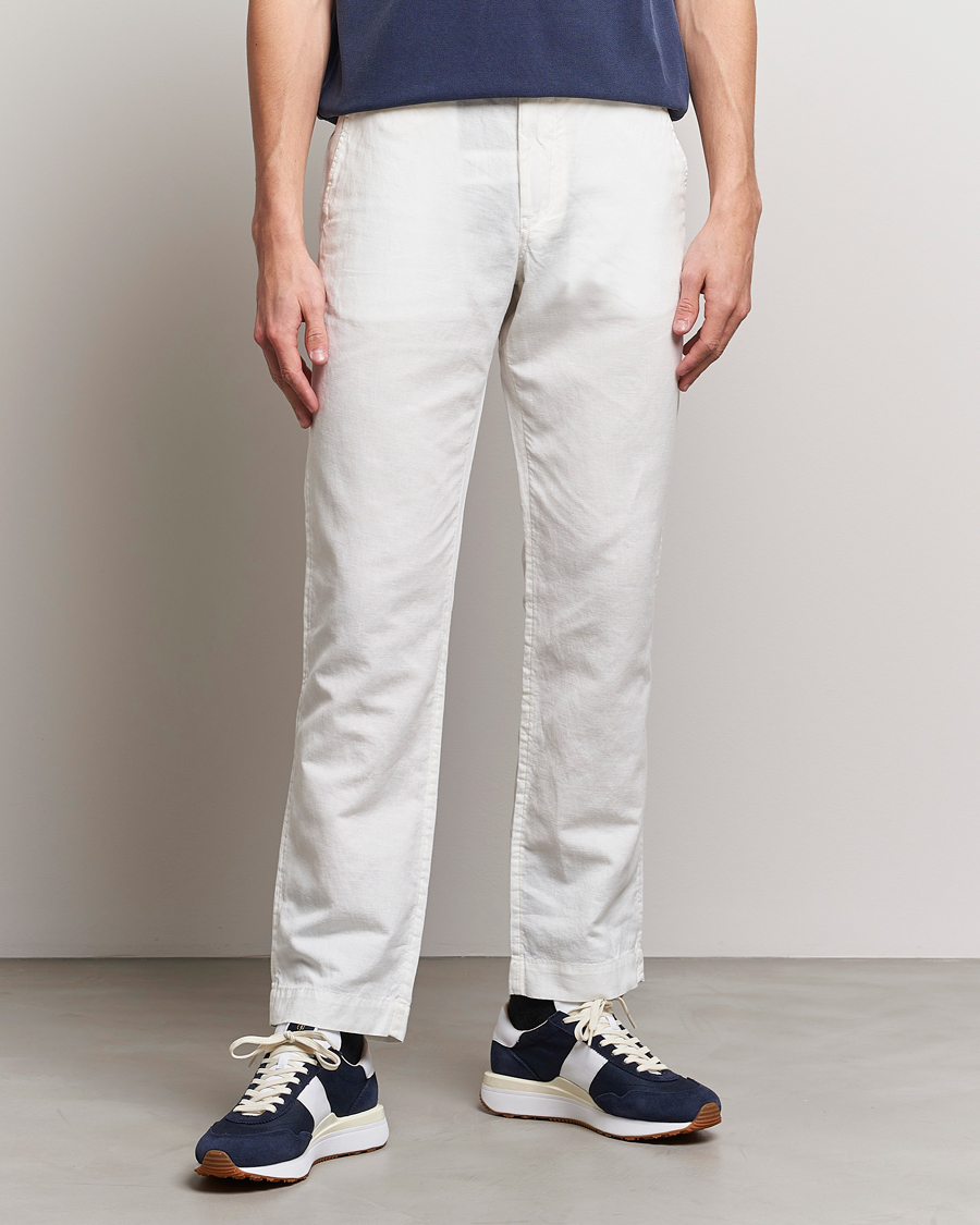 Hombres | Pantalones | Polo Ralph Lauren | Cotton/Linen Bedford Chinos Deckwash White
