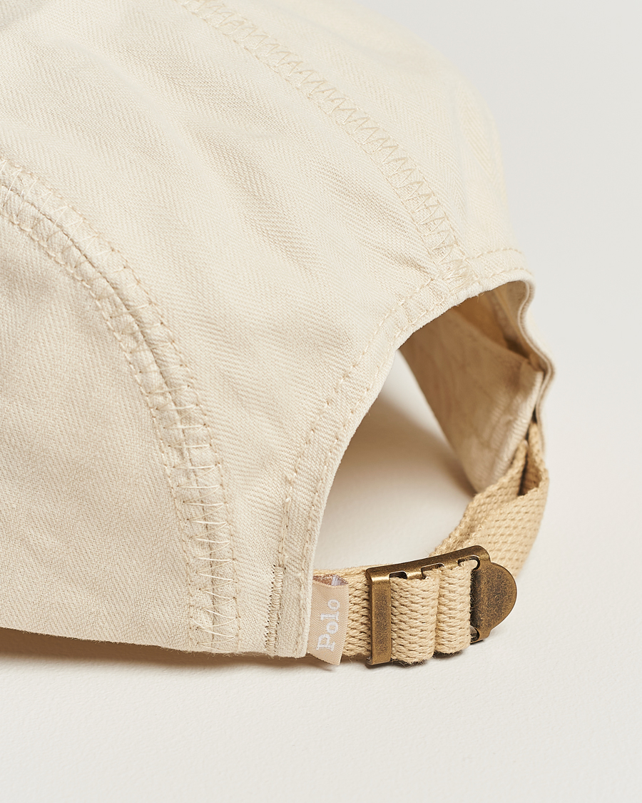 Hombres | Polo Ralph Lauren 4 Panel Herringbone Twill Cap English Cream | Polo Ralph Lauren | 4 Panel Herringbone Twill Cap English Cream