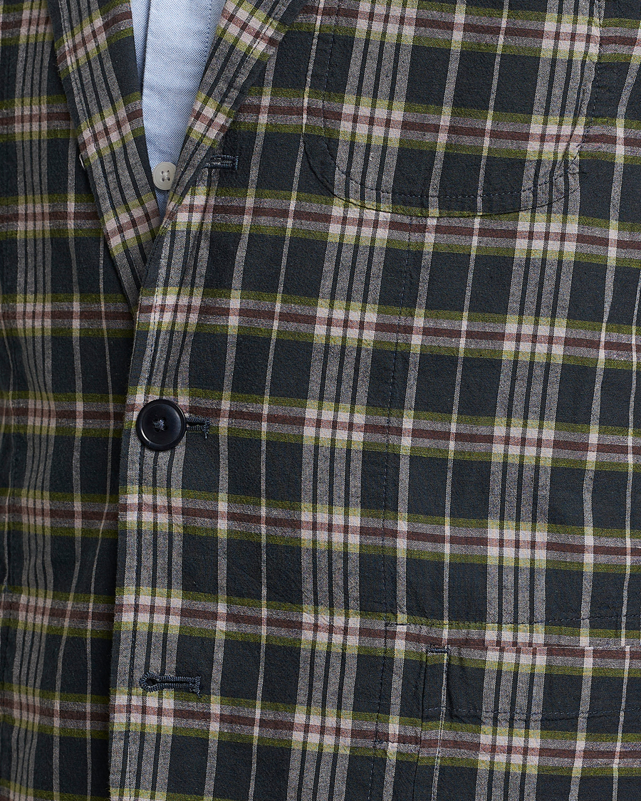 Hombres | Blazers | Polo Ralph Lauren | Cotton Madras Checked Blazer Navy/Olive/Burgundy