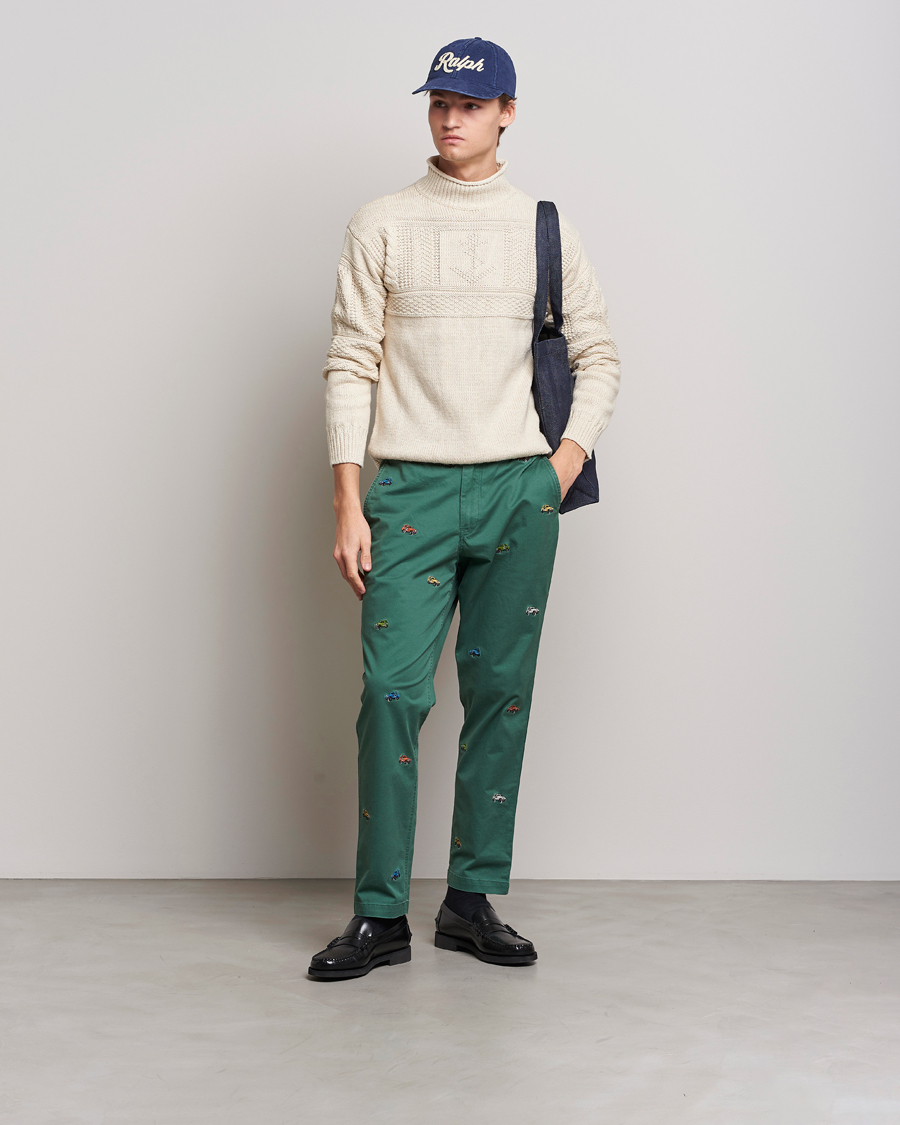 Hombres | Pantalones | Polo Ralph Lauren | Prepster Twill Printed Jeeps Pants Washed Forest