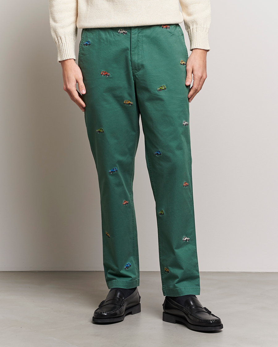 Hombres | Pantalones | Polo Ralph Lauren | Prepster Twill Printed Jeeps Pants Washed Forest