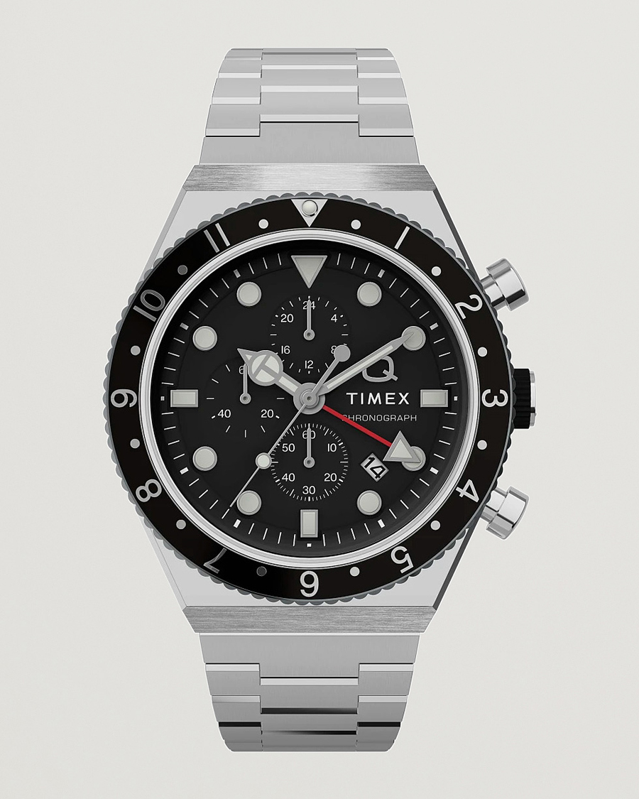 Hombres | Timex Time Zone Chronograph 40mm Black Dial | Timex | Time Zone Chronograph 40mm Black Dial