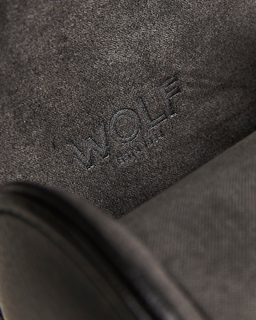 Hombres | Cajas para relojes y joyas | WOLF | Single Watch Roll Black