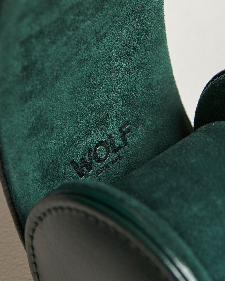 Hombres | Cajas para relojes y joyas | WOLF | Single Watch Roll British Racing Green