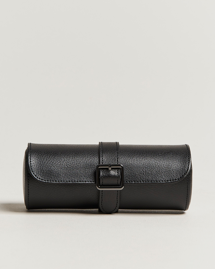 Hombres | Cajas para relojes y joyas | WOLF | Triple Watch Roll Black