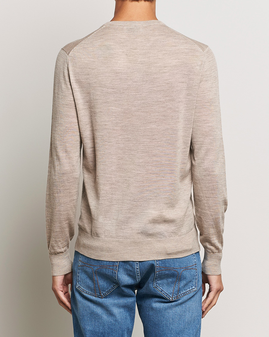 Hombres | Jerséis y prendas de punto | Tiger of Sweden | Nichols Crew Neck Pullover Beige Melange