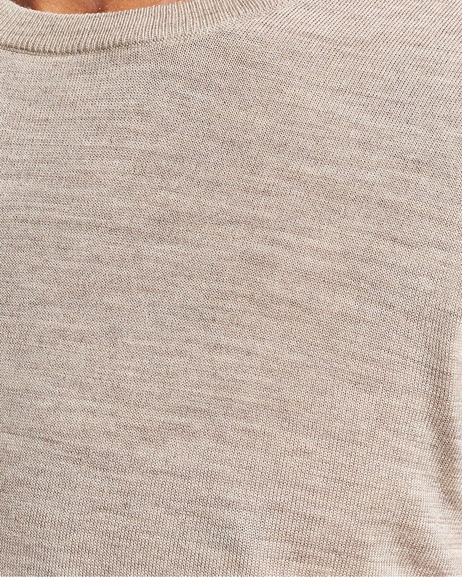 Hombres | Jerséis y prendas de punto | Tiger of Sweden | Nichols Crew Neck Pullover Beige Melange