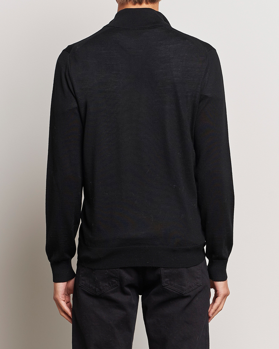 Hombres | Jerséis y prendas de punto | Tiger of Sweden | Errol Merino Half Zip Black