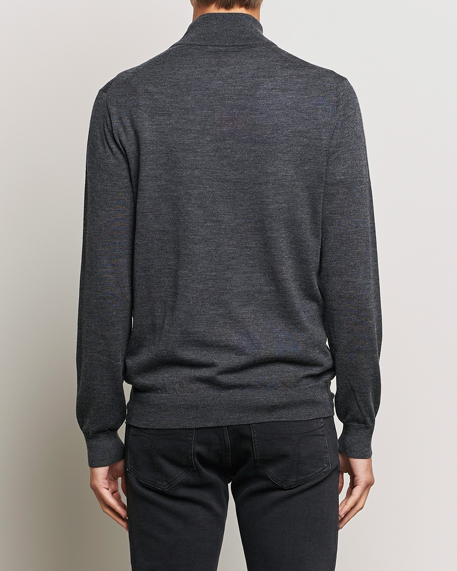Hombres | Jerséis y prendas de punto | Tiger of Sweden | Errol Merino Half Zip Grey