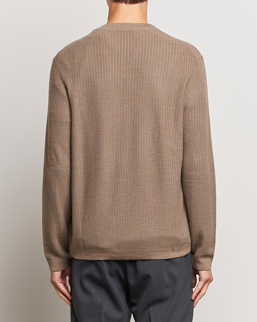 Hombres | Jerséis y prendas de punto | Tiger of Sweden | Elssler Merino Pullover Olive Grey