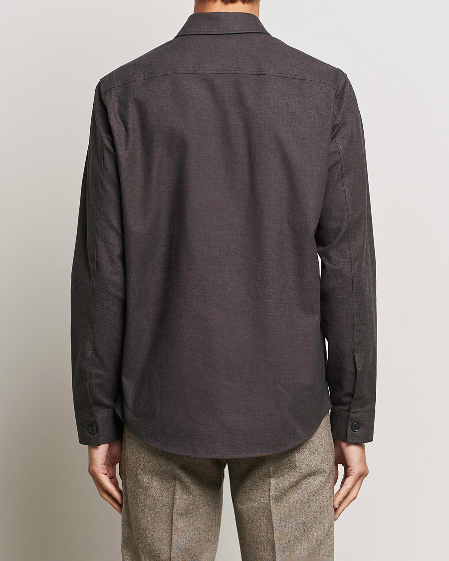 Hombres | Camisas | Tiger of Sweden | Arnou Cotton Pocket Shirt Brown