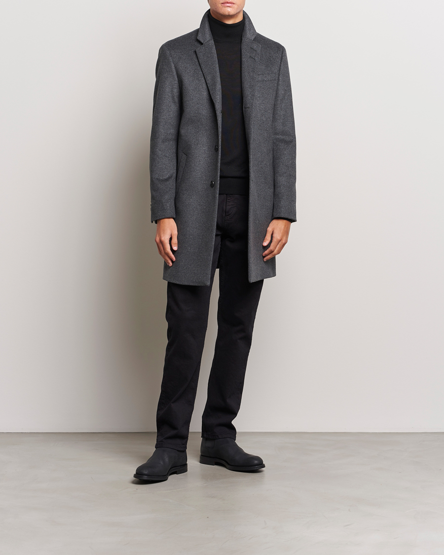 Hombres | Abrigos y chaquetas | Tiger of Sweden | Cempsey Wool Coat Grey Melange