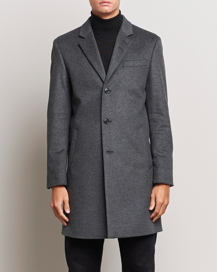 Hombres | Abrigos y chaquetas | Tiger of Sweden | Cempsey Wool Coat Grey Melange