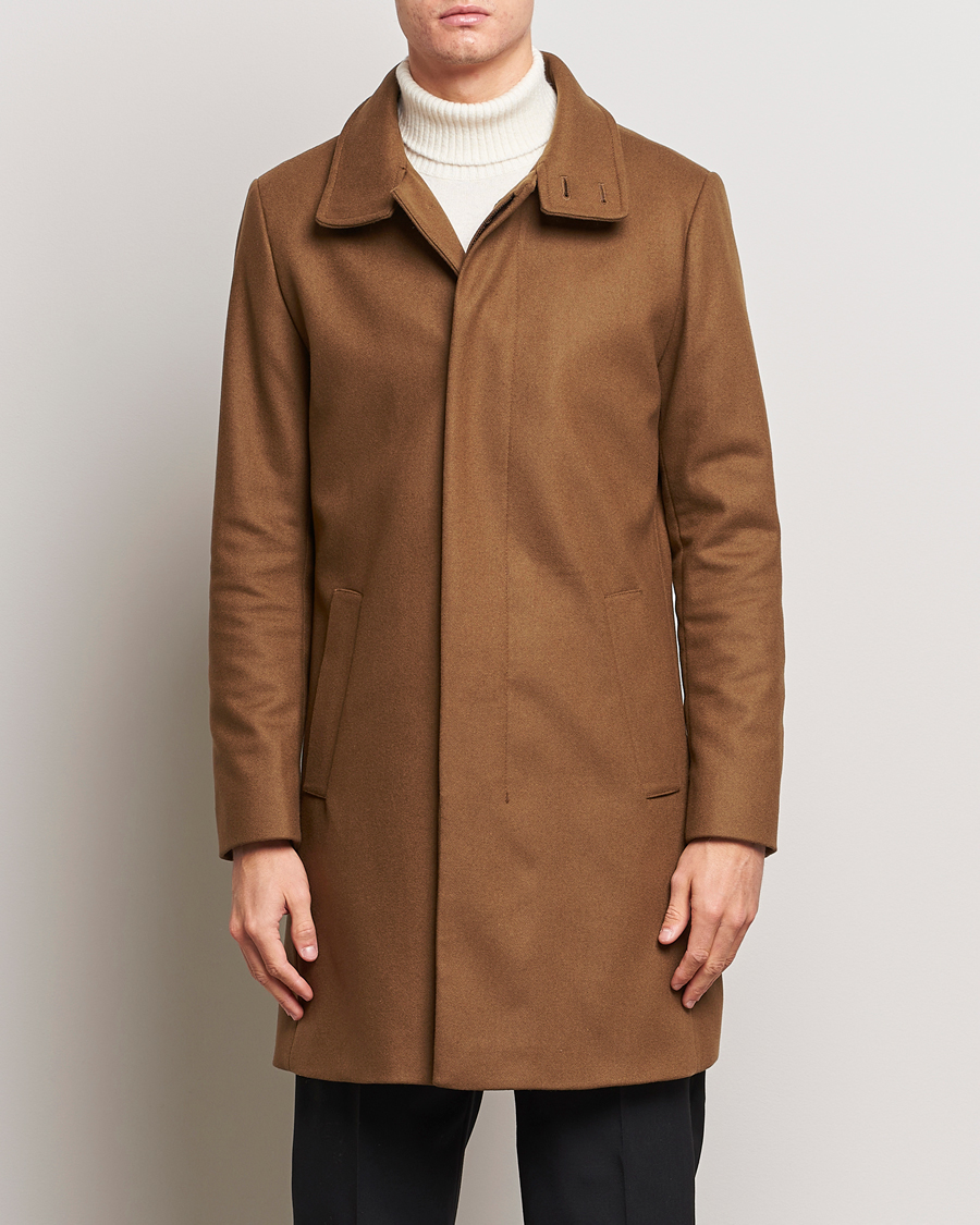Hombres | Abrigos y chaquetas | Tiger of Sweden | Aleric Wool Coat Brown