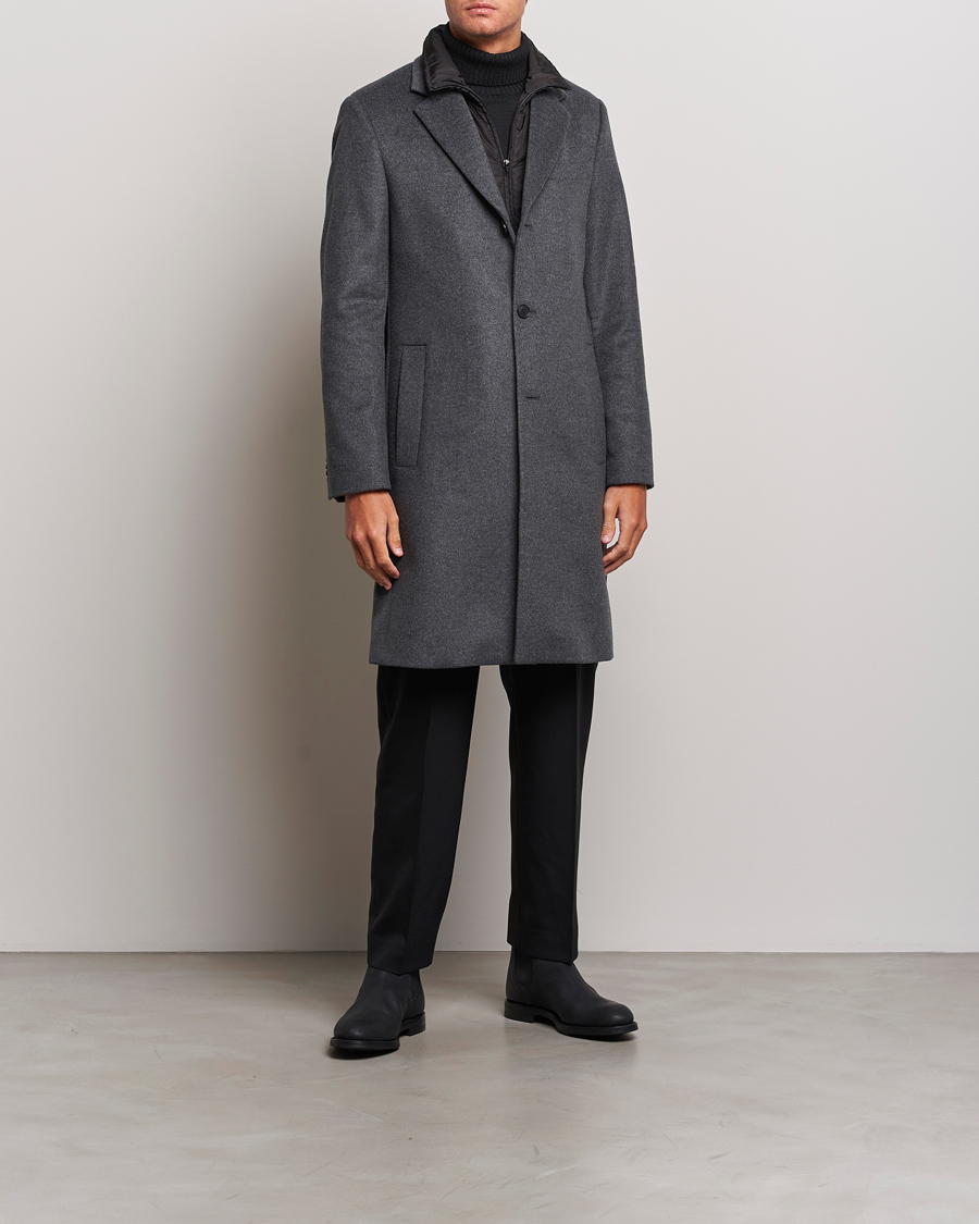 Hombres | Abrigos y chaquetas | Tiger of Sweden | Oowen Wool Coat Grey Melange