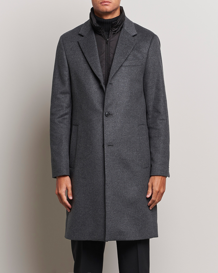 Hombres | Abrigos y chaquetas | Tiger of Sweden | Oowen Wool Coat Grey Melange