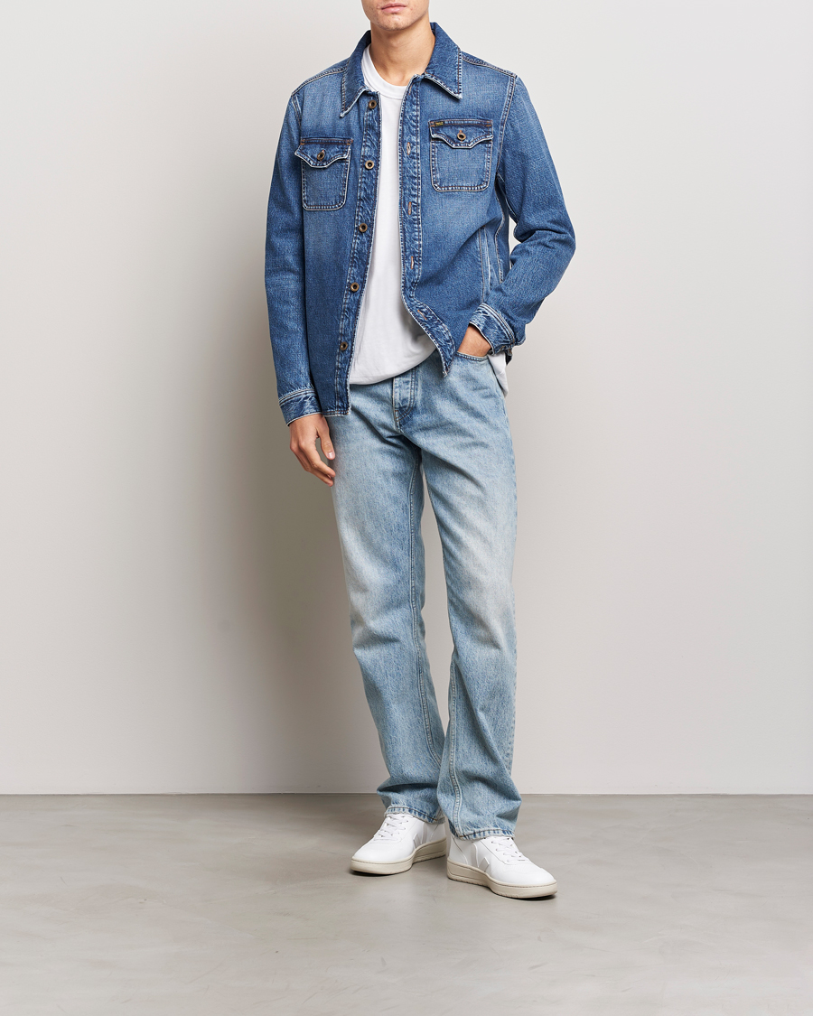 Hombres | Abrigos y chaquetas | Tiger of Sweden | Get Jeans Jacket Light Blue
