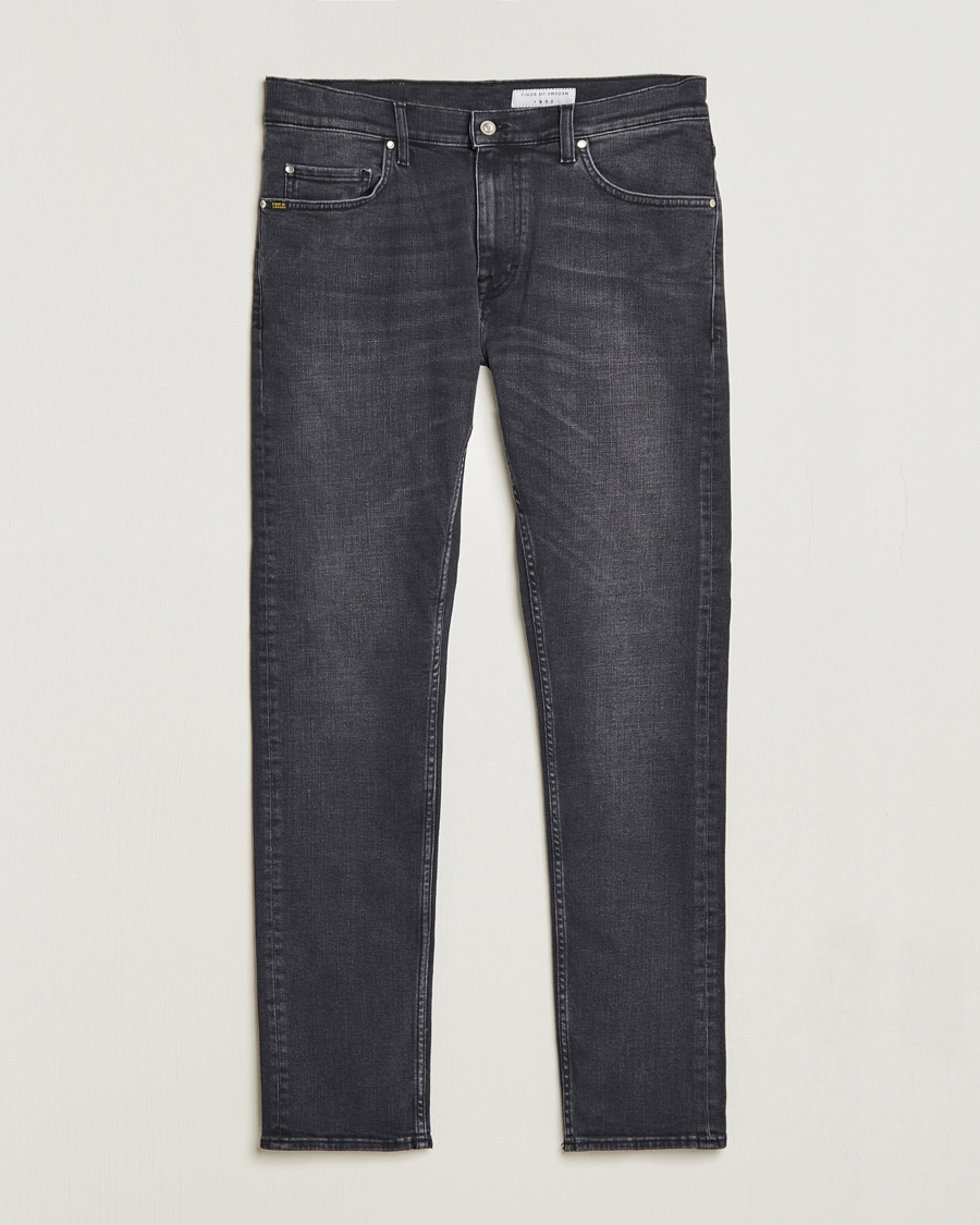 Hombres | Vaqueros | Tiger of Sweden | Pistolero Stretch Cotton Jeans Black