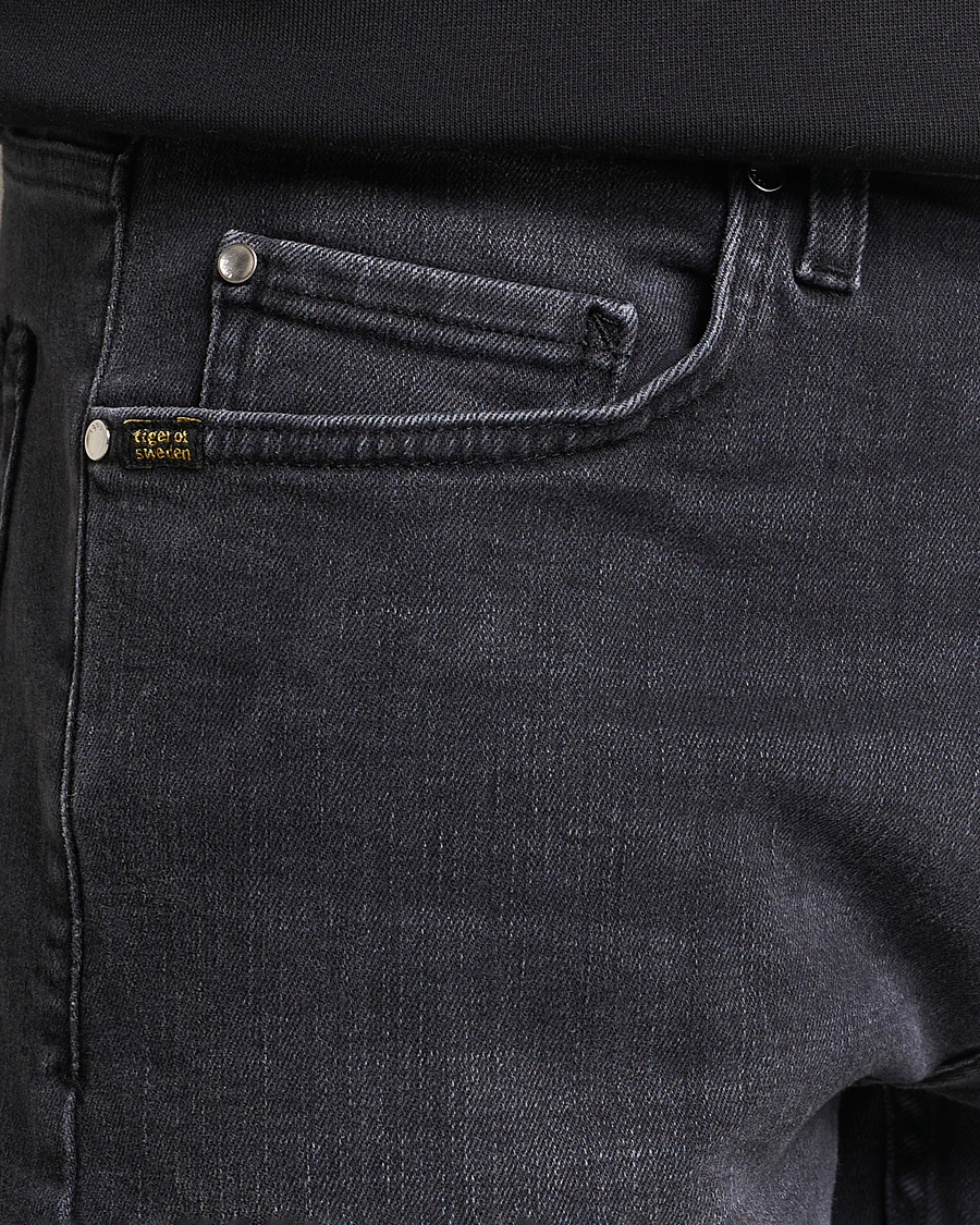 Hombres | Vaqueros | Tiger of Sweden | Pistolero Stretch Cotton Jeans Black