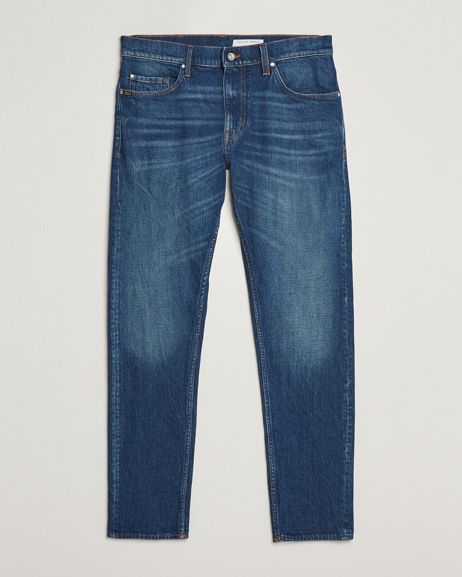 Hombres | Vaqueros | Tiger of Sweden | Pistolero Stretch Cotton Jeans Dust Blue