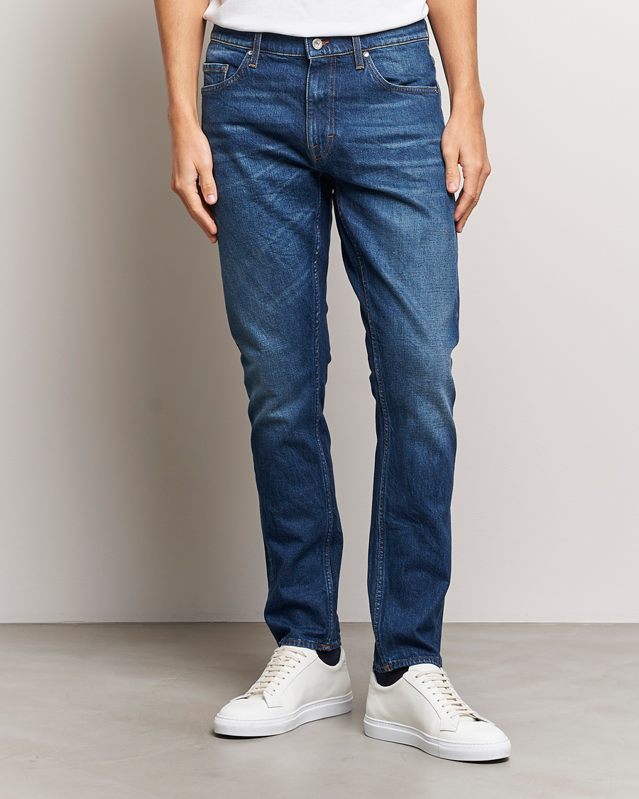 Hombres | Vaqueros | Tiger of Sweden | Pistolero Stretch Cotton Jeans Dust Blue