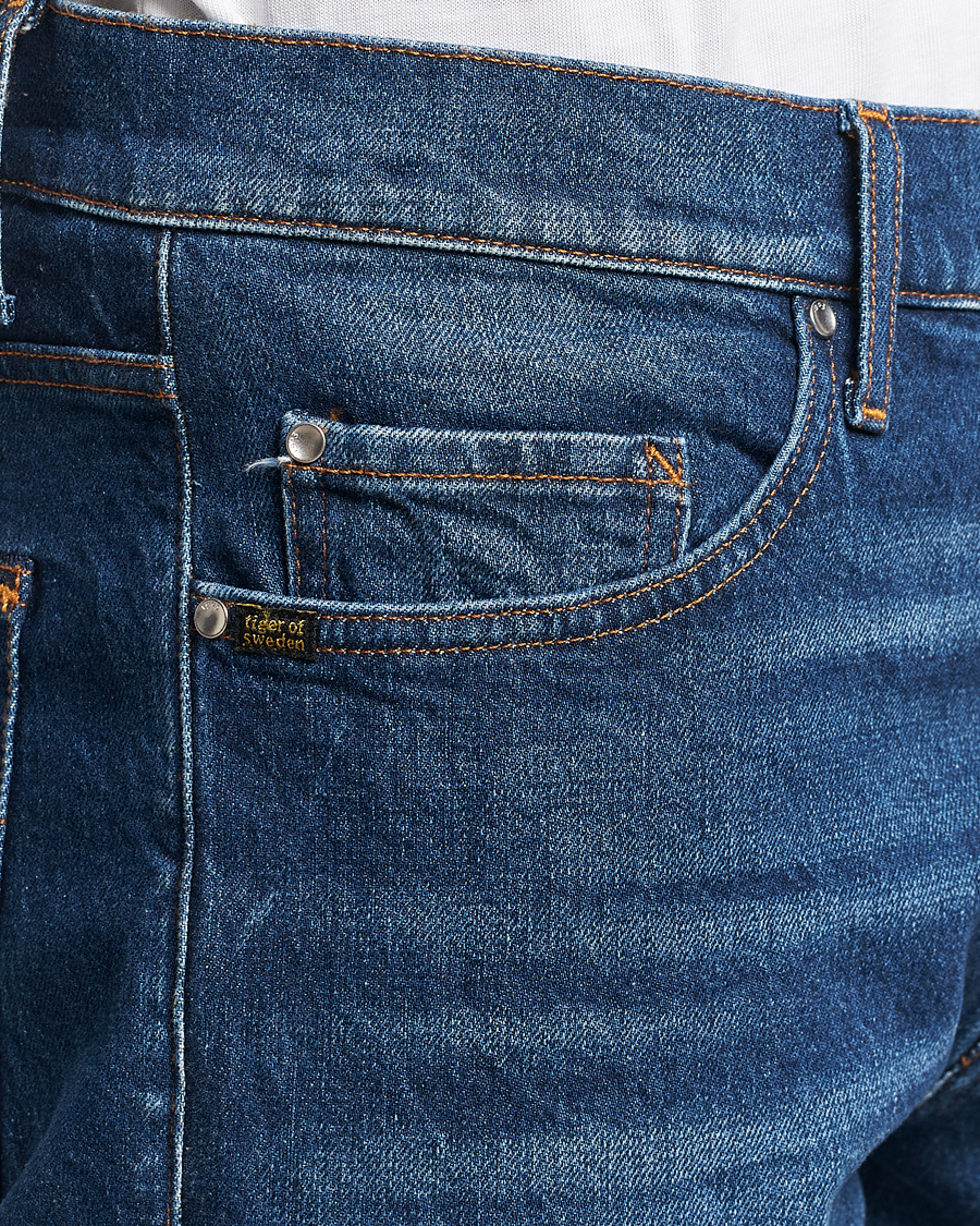 Hombres | Vaqueros | Tiger of Sweden | Pistolero Stretch Cotton Jeans Dust Blue