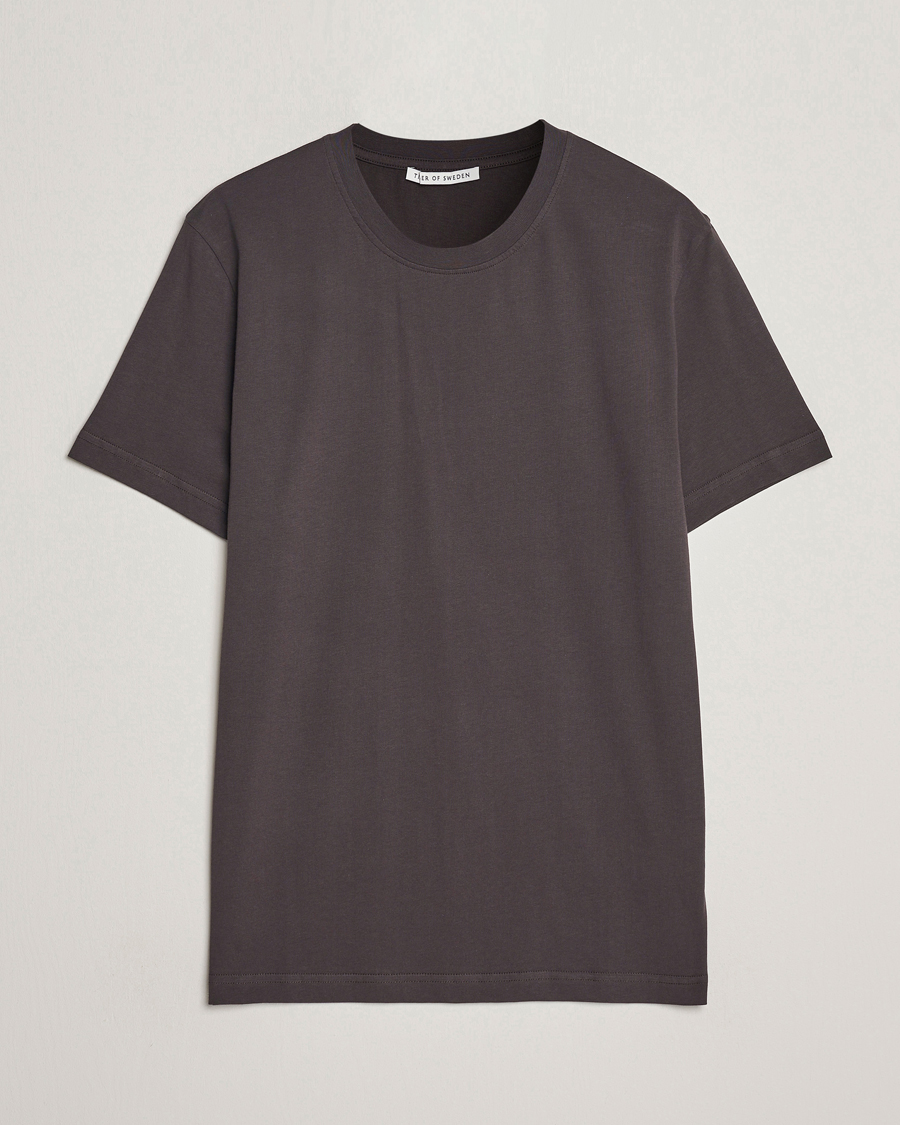 Hombres | Camisetas | Tiger of Sweden | Dillan Crew Neck T-Shirt Coffee