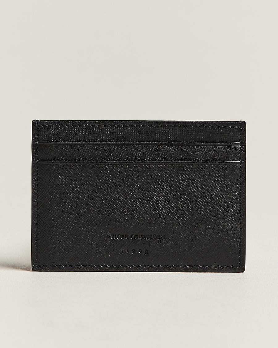 Hombres | Tiger of Sweden Wharf Card Holder Black | Tiger of Sweden | Wharf Card Holder Black