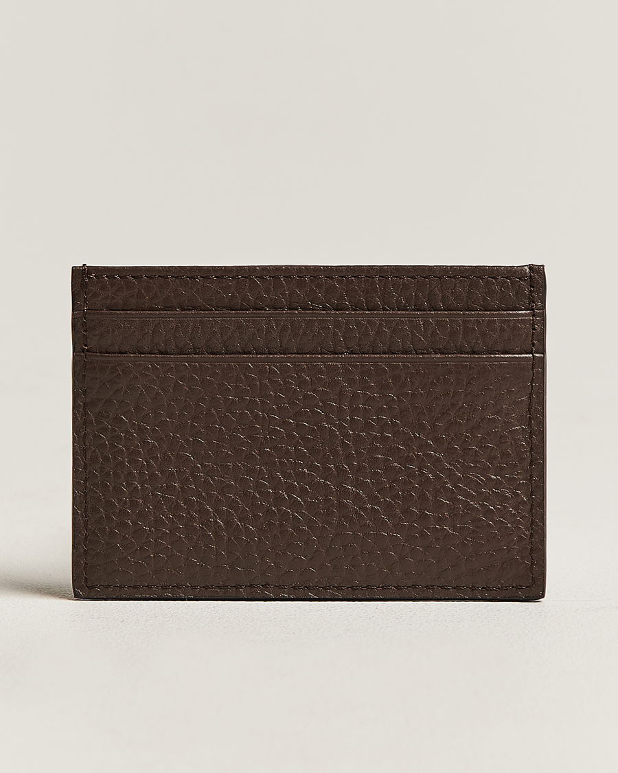 Hombres | Tiger of Sweden Wharf Leather Card Holder Brown | Tiger of Sweden | Wharf Leather Card Holder Brown