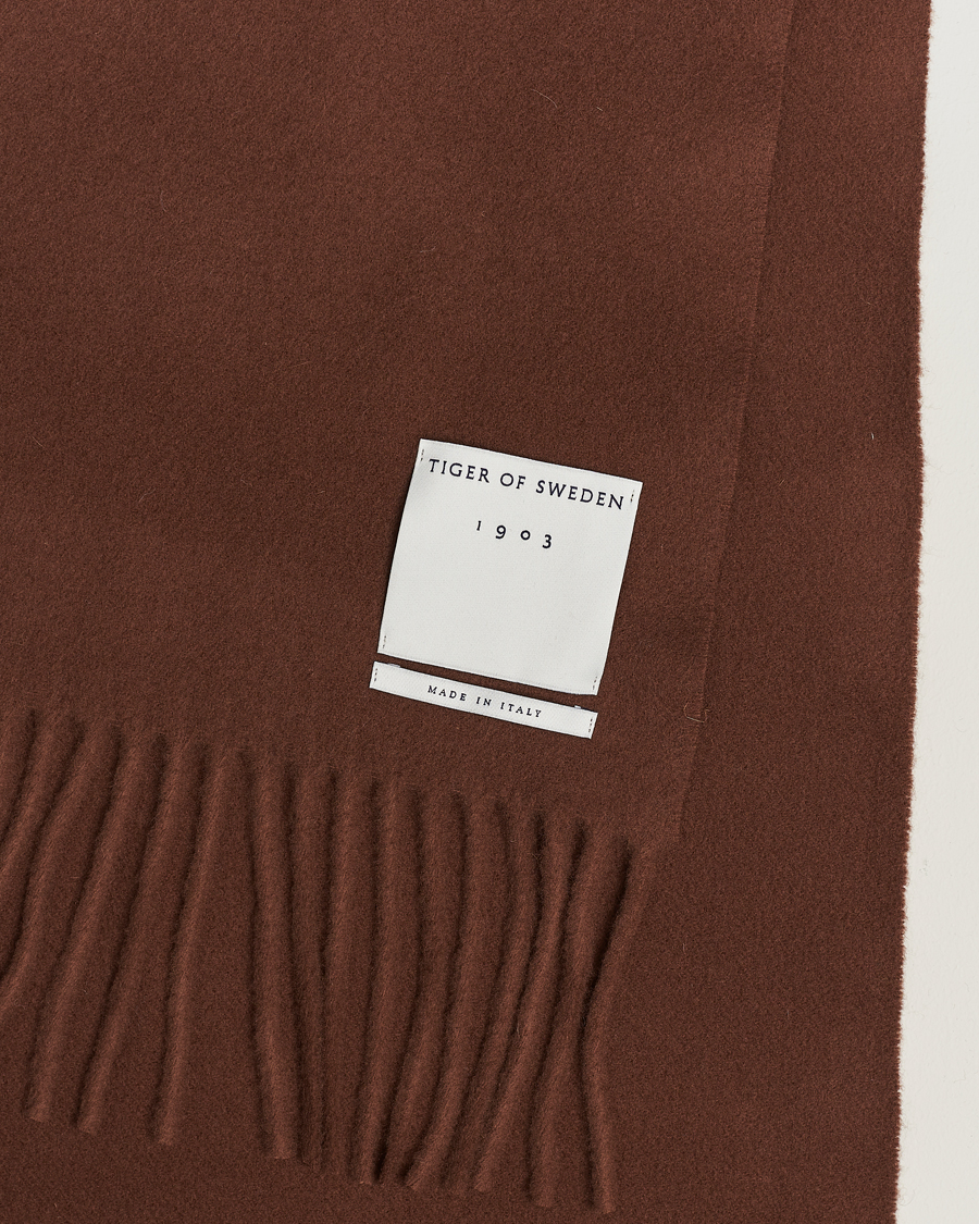 Hombres | Tiger of Sweden Sylan Wool Scarf Golden Copper | Tiger of Sweden | Sylan Wool Scarf Golden Copper