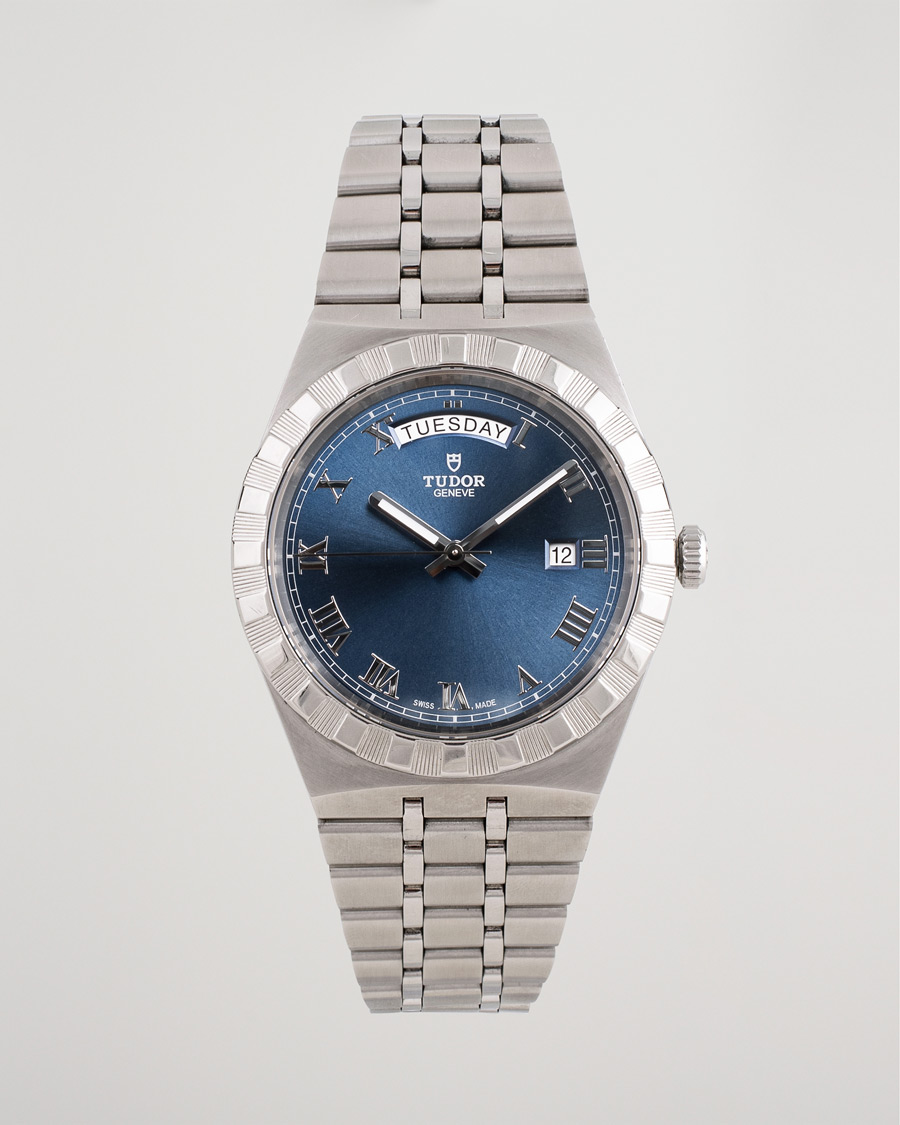 Hombres | Pre-Owned & Vintage Watches | Tudor Pre-Owned | Royal Date Day 28600-91060 Steel Blue