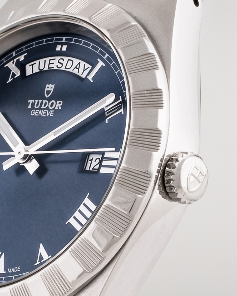 Hombres | Pre-Owned & Vintage Watches | Tudor Pre-Owned | Royal Date Day 28600-91060 Steel Blue