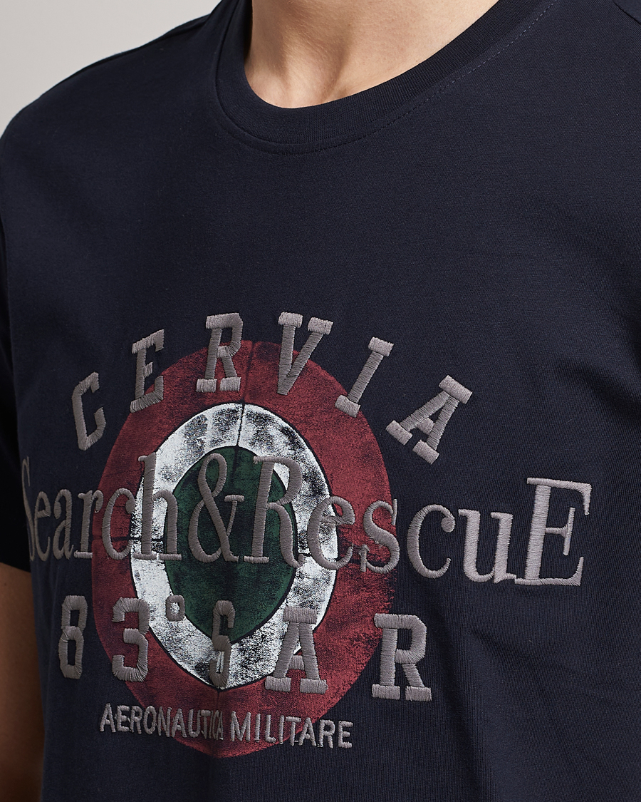 Hombres | Camisetas | Aeronautica Militare | Cotton T-Shirt Navy