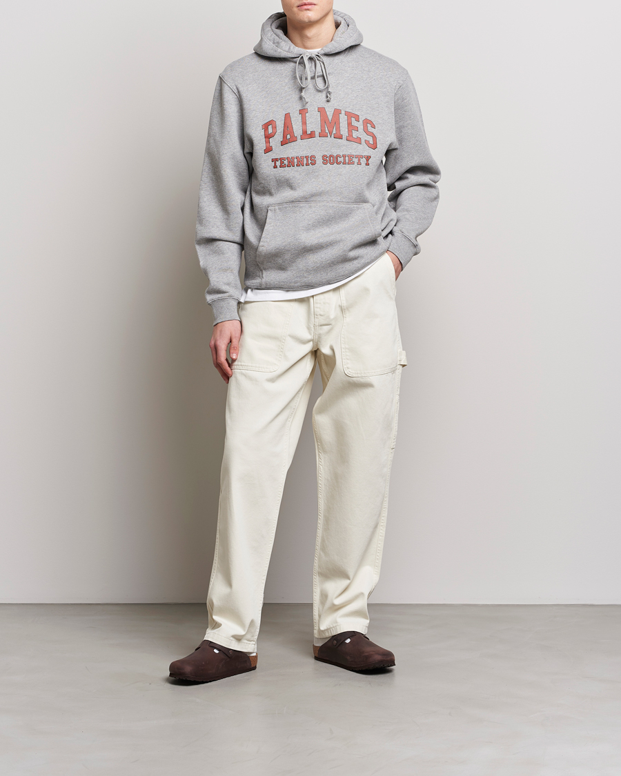 Hombres | Jerséis y prendas de punto | Palmes | Mats Hooded Sweater Grey Melange