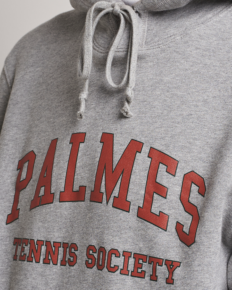 Hombres | Jerséis y prendas de punto | Palmes | Mats Hooded Sweater Grey Melange