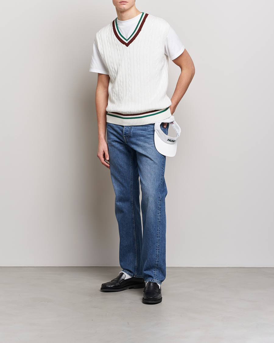 Hombres | Jerséis y prendas de punto | Palmes | James Knitted Vest White