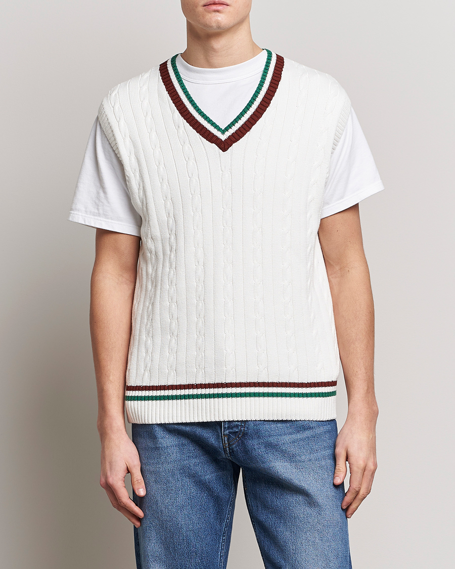 Hombres | Jerséis y prendas de punto | Palmes | James Knitted Vest White
