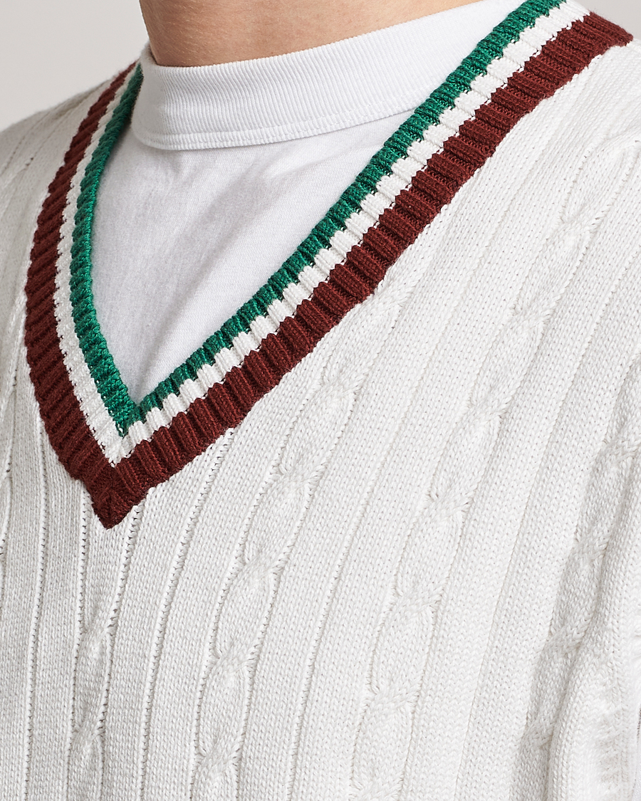 Hombres | Jerséis y prendas de punto | Palmes | James Knitted Vest White