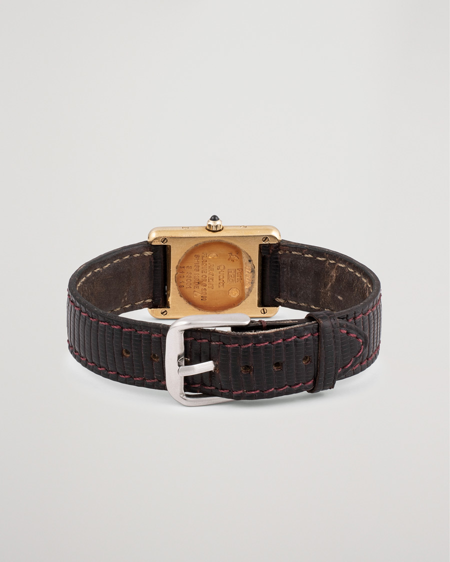 Hombres | Pre-Owned & Vintage Watches | Cartier Pre-Owned | Must de Cartier Tank Gold Brown