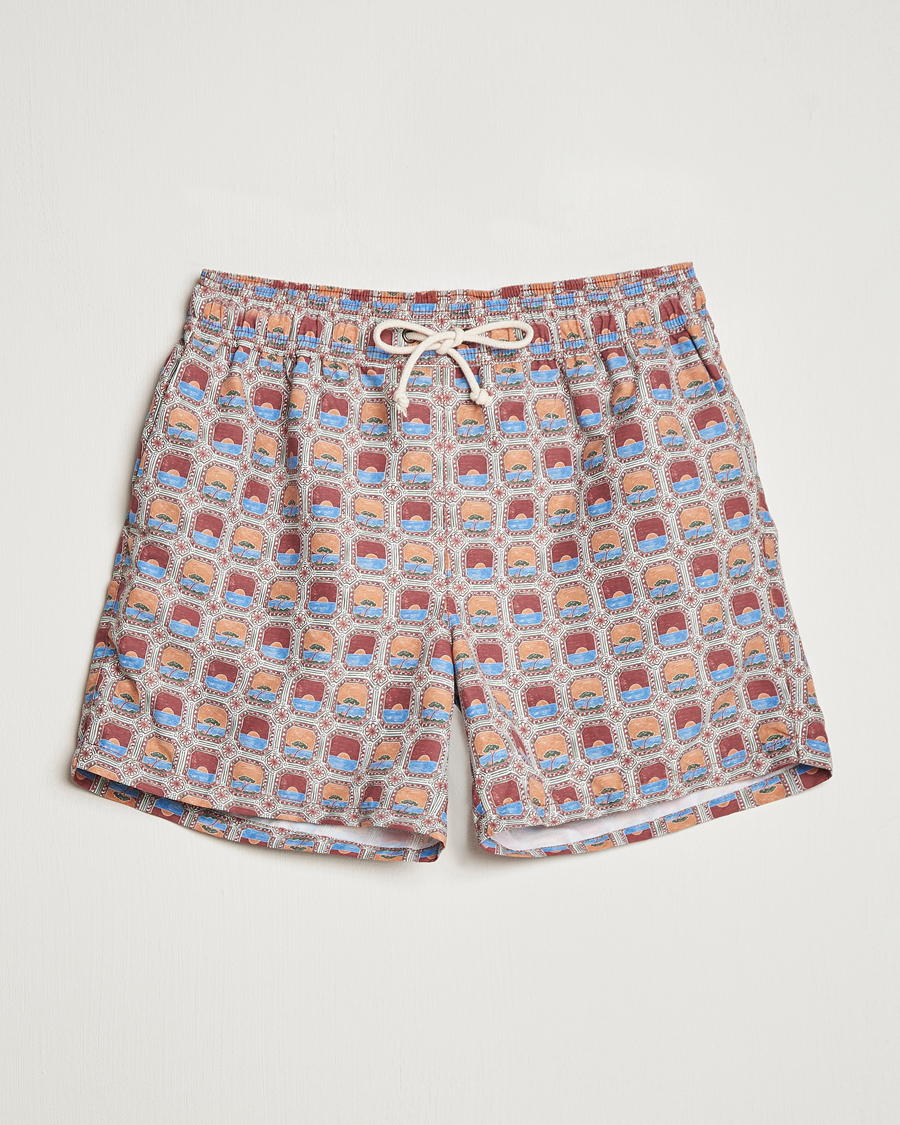 Hombres | Bañadores | Ripa Ripa | Printed Swimshorts Red/Blue