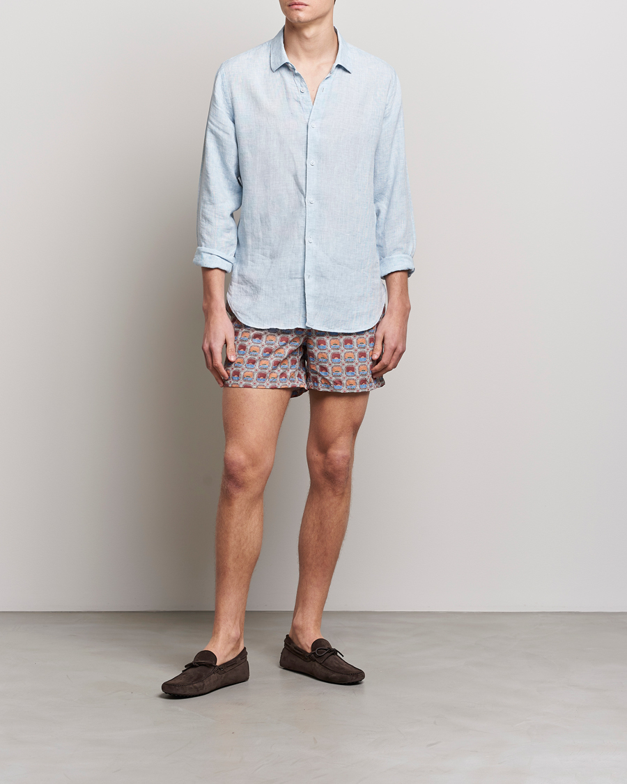 Hombres | Bañadores | Ripa Ripa | Printed Swimshorts Red/Blue