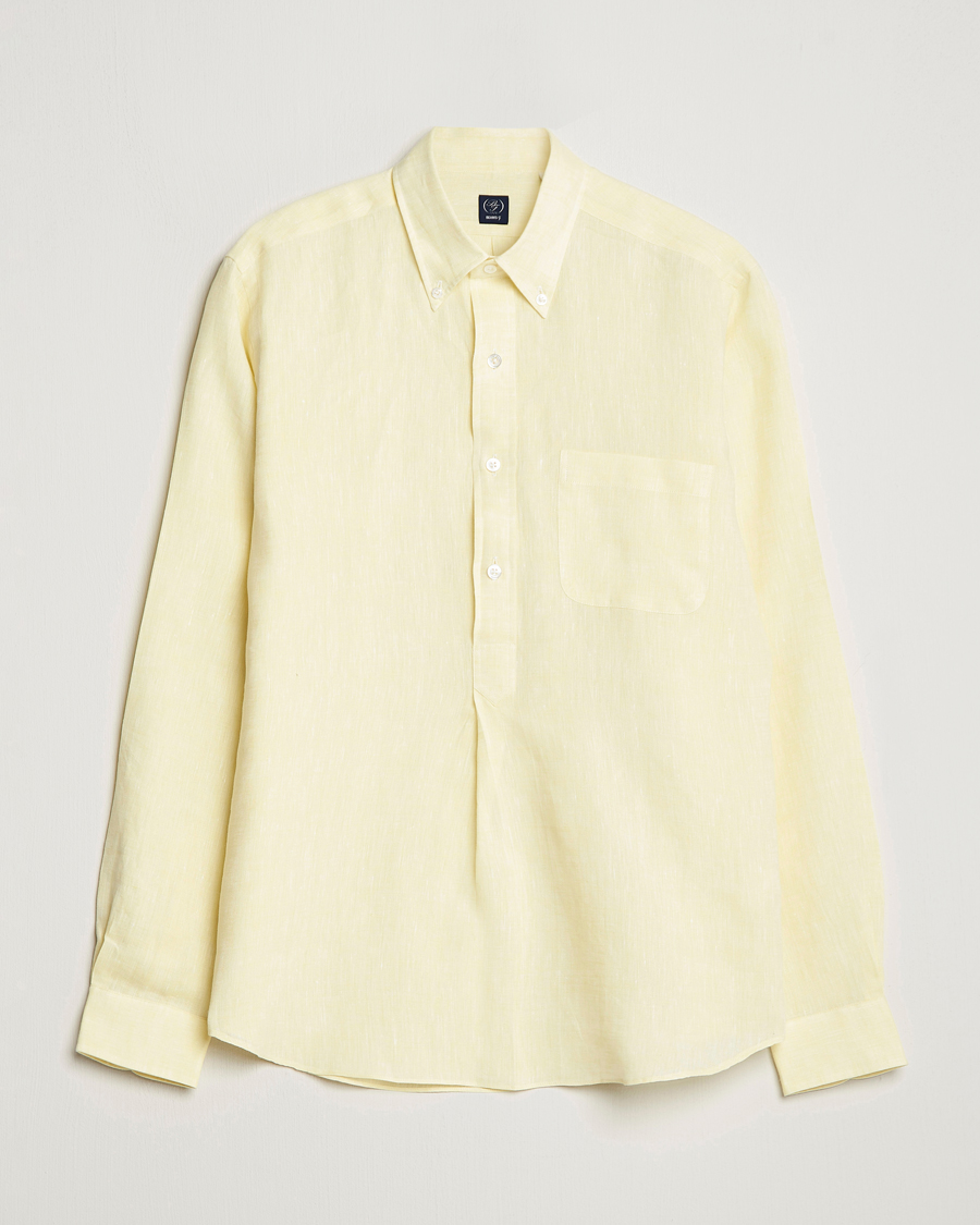 Hombres | Camisas | Beams F | Button Down Pullover Shirt Yellow