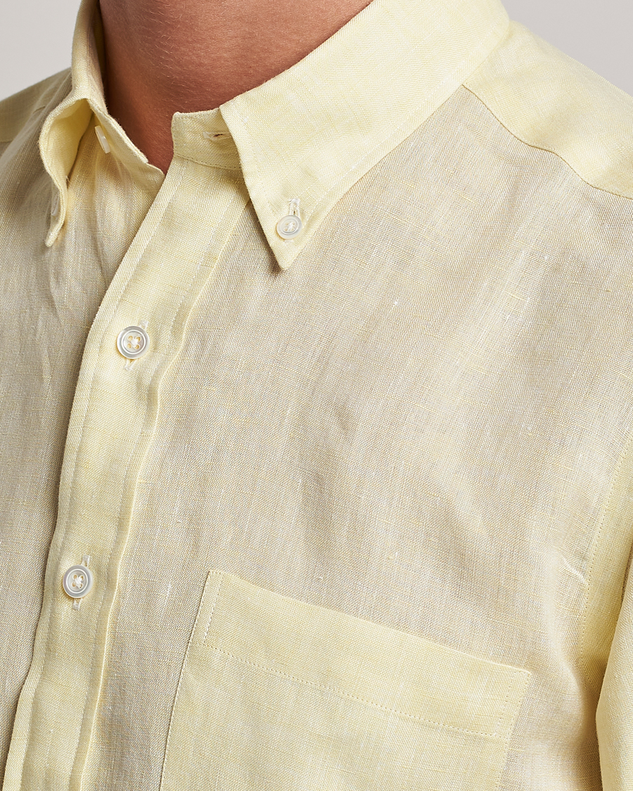 Hombres | Camisas | Beams F | Button Down Pullover Shirt Yellow