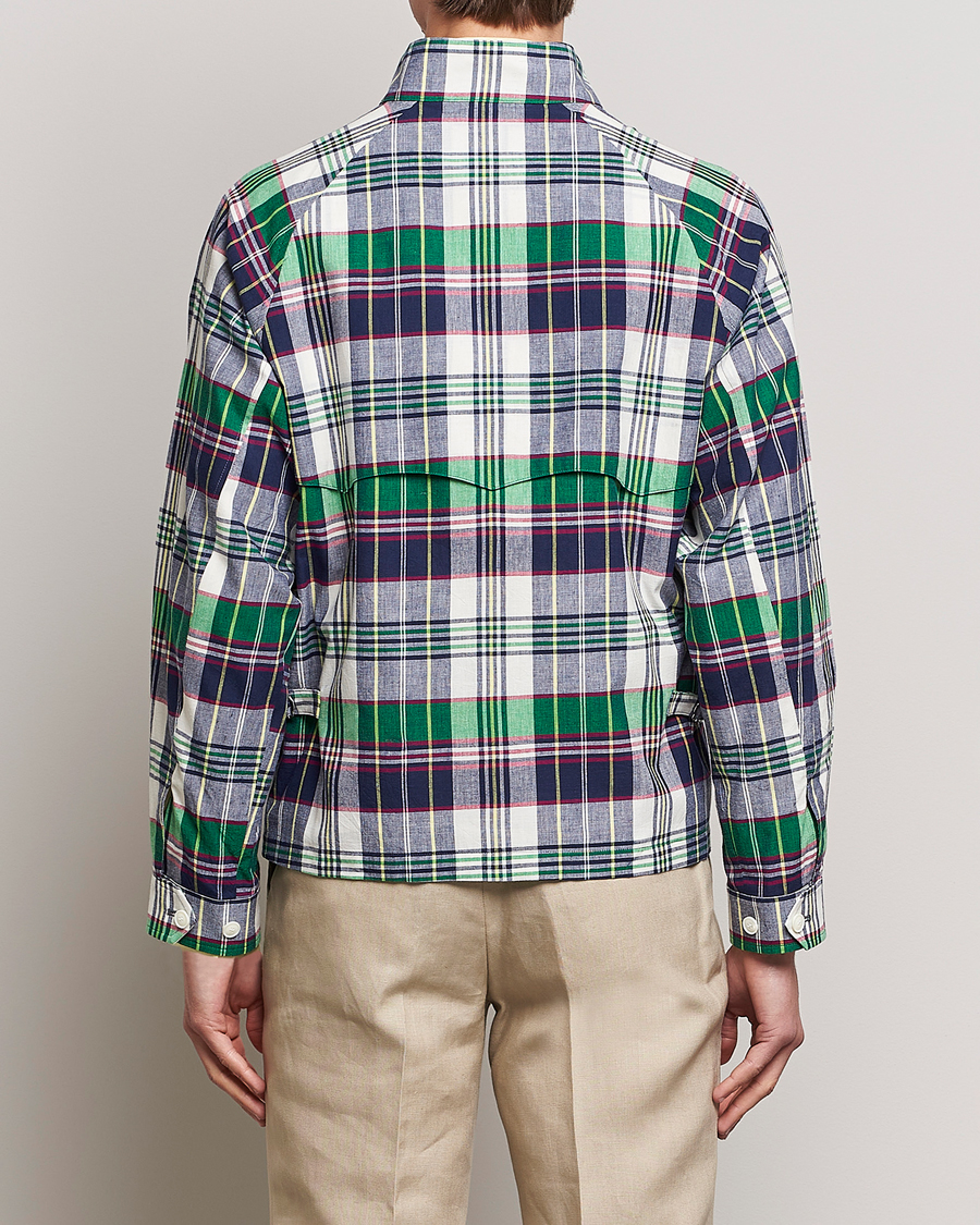 Hombres | Abrigos y chaquetas | Beams F | Driving Blouson Blue Madras