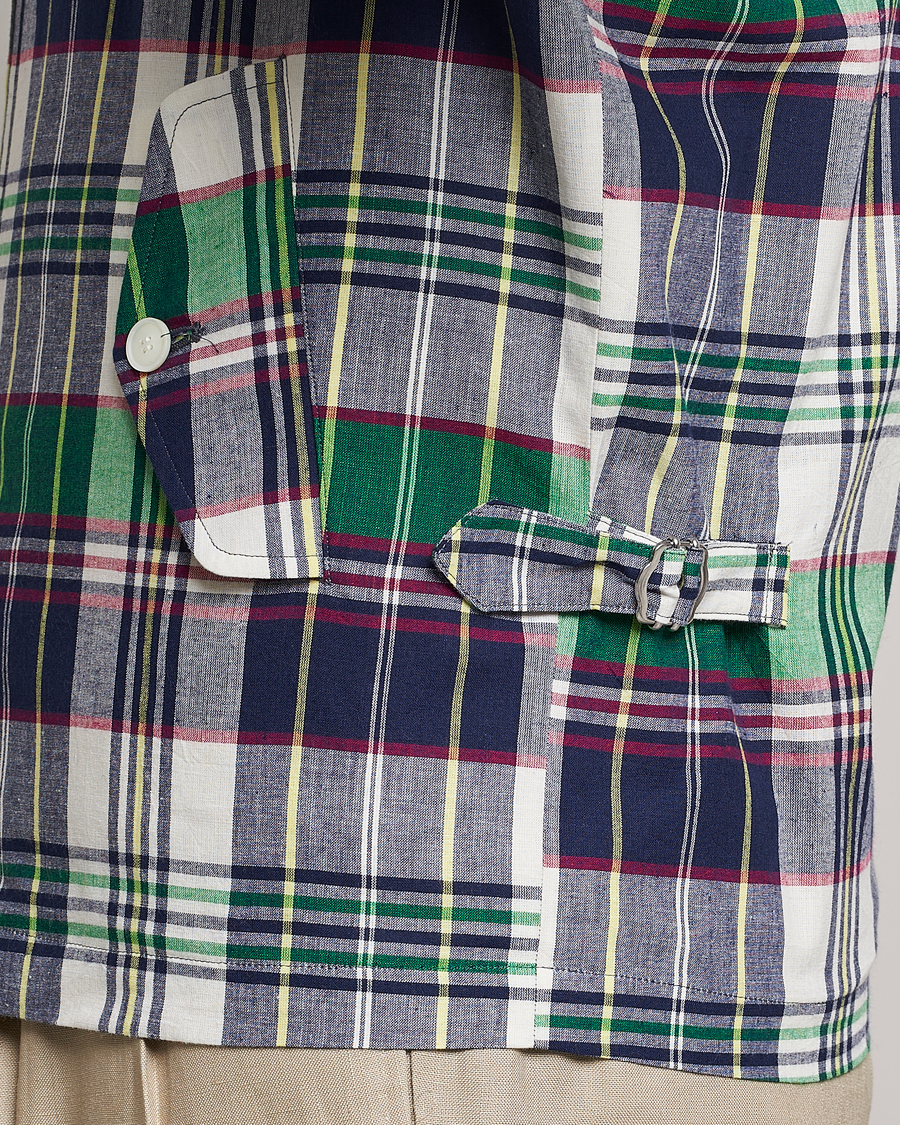 Hombres | Abrigos y chaquetas | Beams F | Driving Blouson Blue Madras