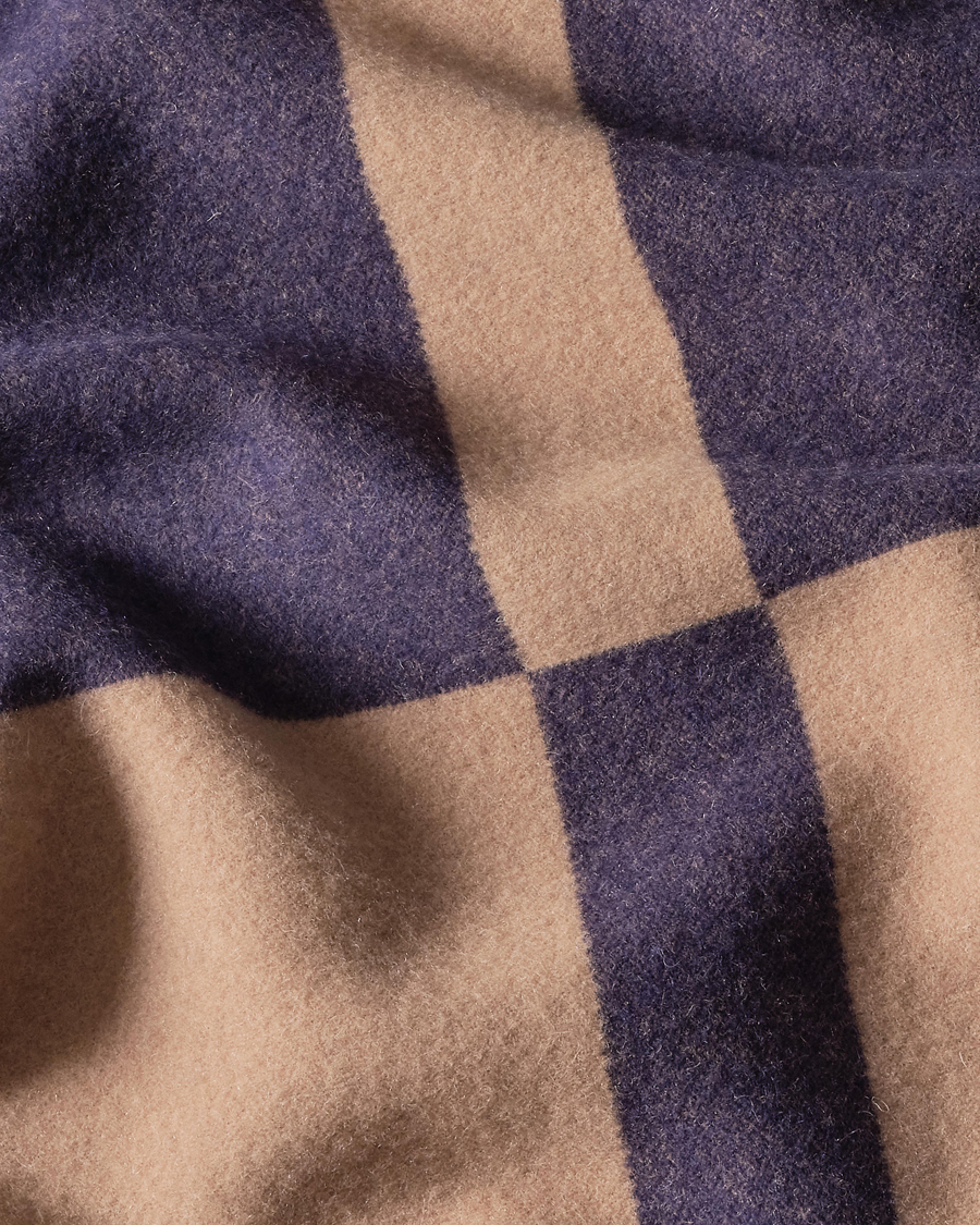 Hombres | Ralph Lauren Home Northam RL Graphic Colour Block Wool Throw Camel/Navy | Ralph Lauren Home | Northam RL Graphic Colour Block Wool Throw Camel/Navy