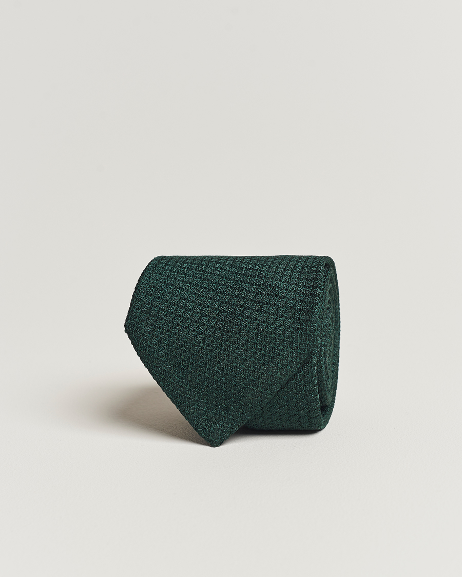 Hombres | Eton Grenadine Tie Dark Green | Eton | Grenadine Tie Dark Green