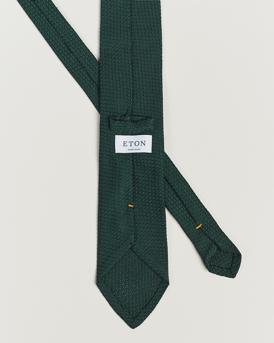 Hombres | Eton Grenadine Tie Dark Green | Eton | Grenadine Tie Dark Green