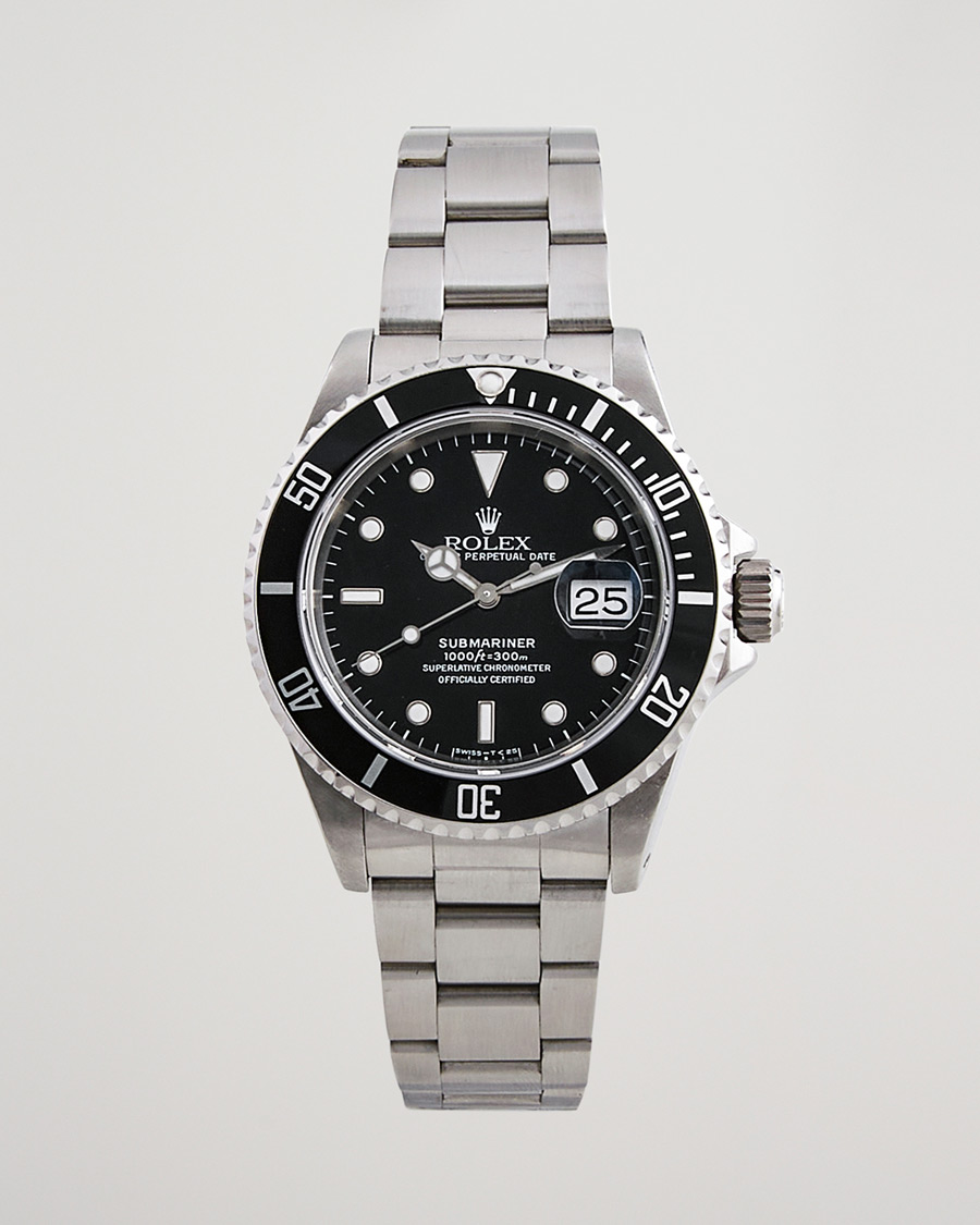 Hombres | Pre-Owned & Vintage Watches | Rolex Pre-Owned | Submariner Date 16610 Steel Black