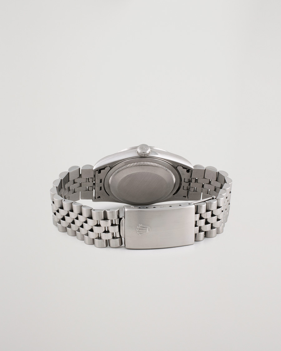 Hombres | Pre-Owned & Vintage Watches | Rolex Pre-Owned | Datejust 16220 Oyster Perpetual Black Steel Black